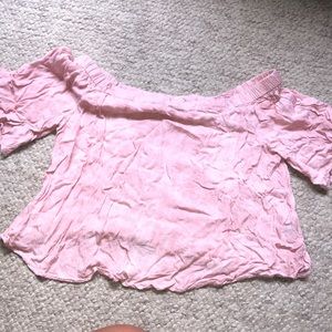 Off The Shoulder Mid Sleeve Shirt